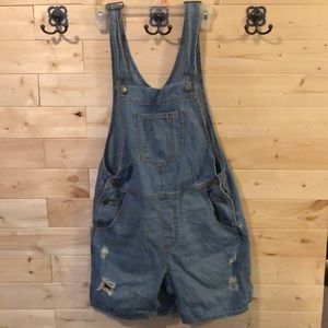 Vintage Gap Overall Shorts Size M